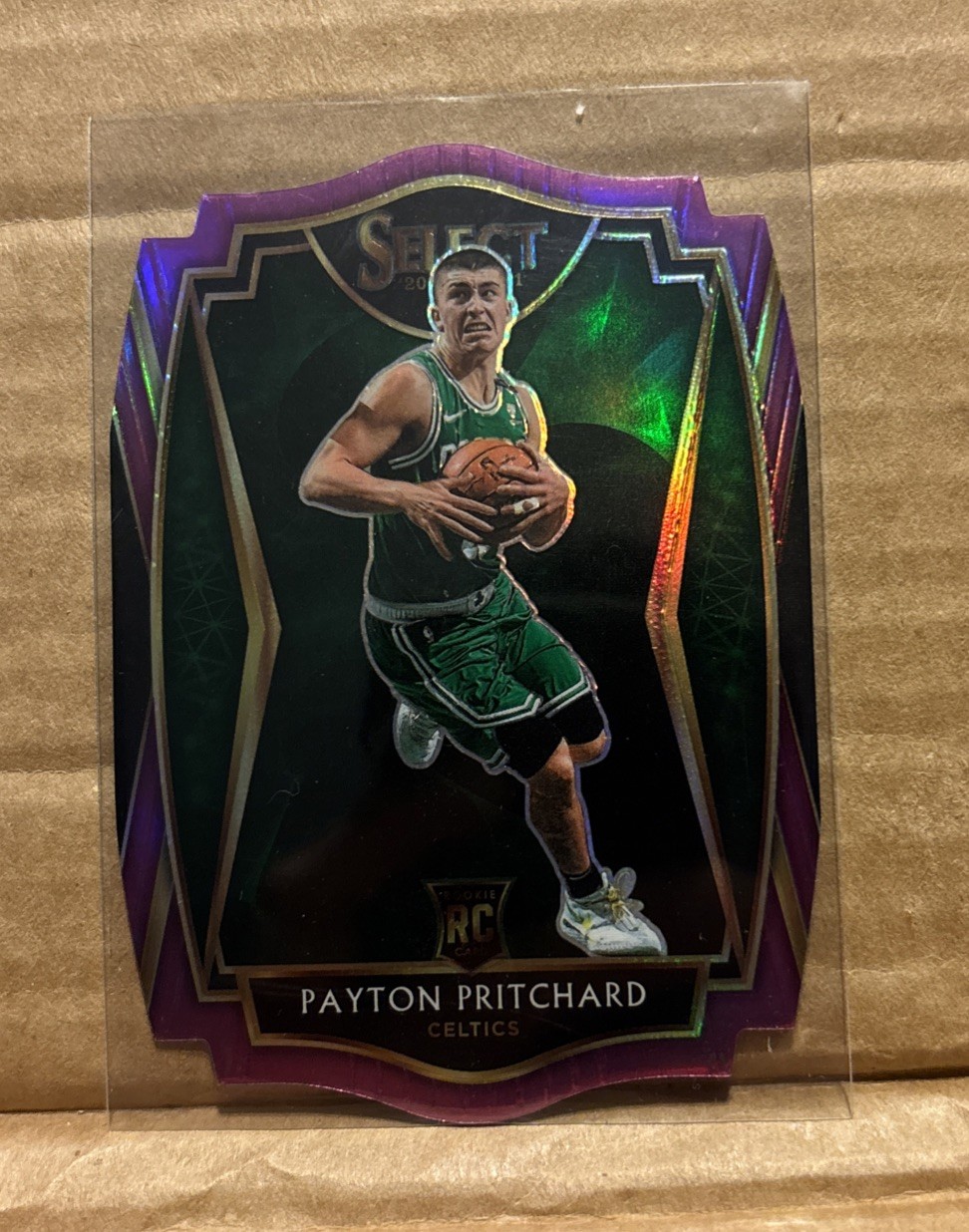 2020 Panini Select Premier Level Purple Prizm Die-Cut 04/99 Payton Pritchard
