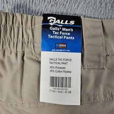 NEW GALLS Tac Force Tactical Cargo Pants Men Size 50 OB Unhemmed Light Khaki