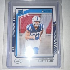 Panini Donruss 2024 Rated Rookie Laiatu Latu #311 Indianapolis Colts Football