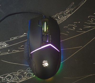 Bloody W95 Max Gaming-Maus, verkabelt, 12000 DPI, LED, 8 Tasten, Schwarz