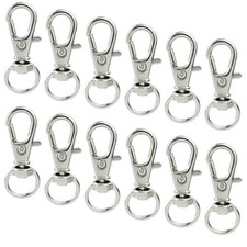 50 Pcs Swivel Clasps Lanyard Snap Hook Metal Swivel Lanyard Snap Hook Lobster Cl