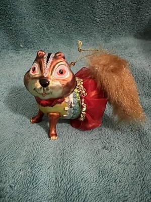 Best Pysanki Blown Glass Chipmunk Christmas Ornament 