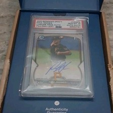 2023 Bowman Draft Chrome Auto Paul SkenesRookieAuto PSA10GemMintDNASharp auto 