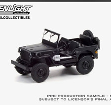 Greenlight 1:64 Black Bandit 25  1942 Willys Jeep Black 28070-A 