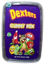 Dexters Classic Gummy Sweets Mix Fruit Flavour Candy Tub Halal 400g x 2