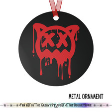 Ren Sick Boi Metal Christmas Ornament, Black  Red Sick Boi Fan Art , Music Gift
