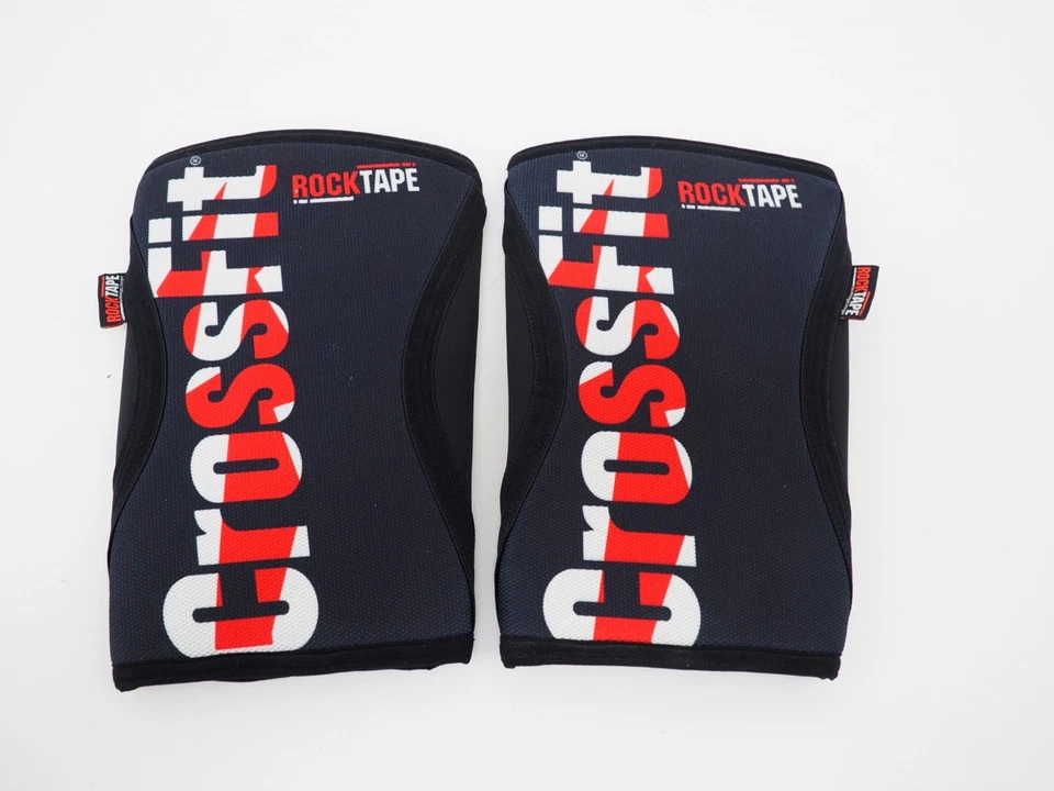 NEW! RockTape Assassins Knee Support Sleeves 7mm XL 41cm-46cm Red, Black, White - Image 3 of 4