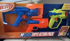 Nerf N Series Triple Action Pack Toy Gun Kids 8 with Accuracy Speed NEW