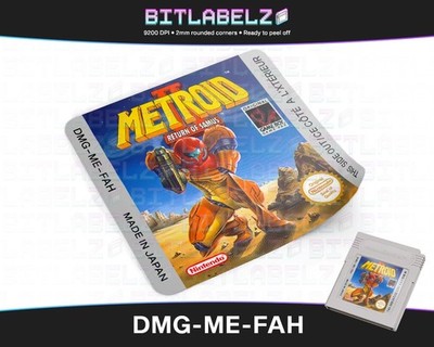 Metroid II [DMG-ME-FAH] Game Boy Label