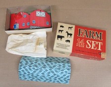 Vintage Ohio Art #192 Farm Set New In Box With Tin Litho Barn