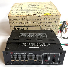PEQ-7 - ALPHASONIK - 7 BAND GRAPHIC EQUALIZER PREAMPLIFIER NEW IN OPENED BOX