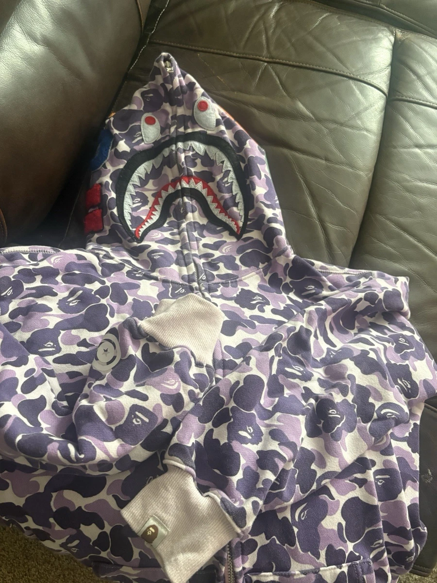 A Bathing Ape Purple Long Sleeve Hoodies & Sweatshirts for Men for