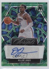 2024 Panini Mosaic Rookie Scripts Green Ice Prizm Dillon Jones #RS-DIL Auto 2a5