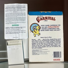 INTELLIVISION CARNIVAL CIB WITH WHITE CART VERSION! CLEANED & TESTED 4/1/26