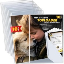 10 Pack Comic Book Top Loaders Protector Hard Case Sleeve Silver Fast US Ship