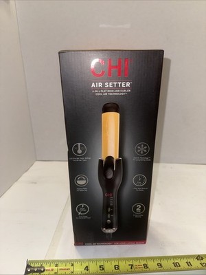 CHI Air Setter 2-In-1 Flat Iron & Curler Cool Air Technology Brand New In Box !!