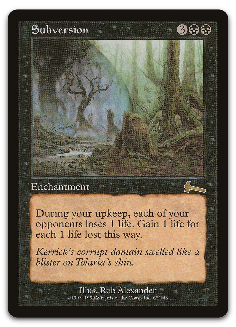 Subversion #68 (LP) Urza's Legacy ULG Magic MTG