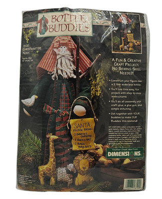 Dimensions Bottle Buddies Felt Kit Craft Christmastide Noah 1996 Style 18100