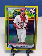 2024 Bowman Chrome Victor Hurtado Gold Refractor # /75  SP  #BDC-168  