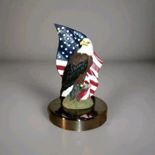 Batesville Casket Co Life Symbols 3D Eagle with American Flag & Base #273842