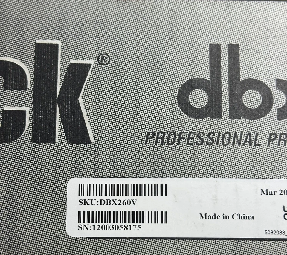 DBX DriveRack 260 2 Input x 6 Output Loudspeaker Management System w/ Display - Image 4 of 4