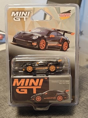 Porsche 911 (992) GT3 RS Weissach Package Essen Motorshow 2025 Mini GT 1:64 OVP