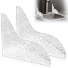 CANIPHA 2Pcs Shower Splash Guard, Self- Adhesive Shower Water Splash Guard Drip