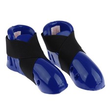 Kinder Taekwondo Fu&szlig;schutz Karate Sparring Foot Gear Sparring Schuhe Blau L