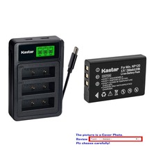 Kastar Battery Triple Charger for Fujifilm NP-120 F10 F11 M603 Camera