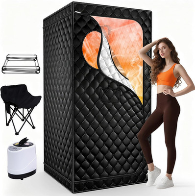 Extra Large Portable Home Sauna with 3L Steamer & Folding Chair