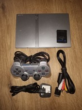 Sony PlayStation 2 (Slim) Silver - PS2 Slim Console, Controller & Full Set Up! 