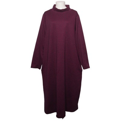 Ulla Popken, Kleid, Größe: 50/52, Pink/Schwarz, Elasthan/Polyester #GFf