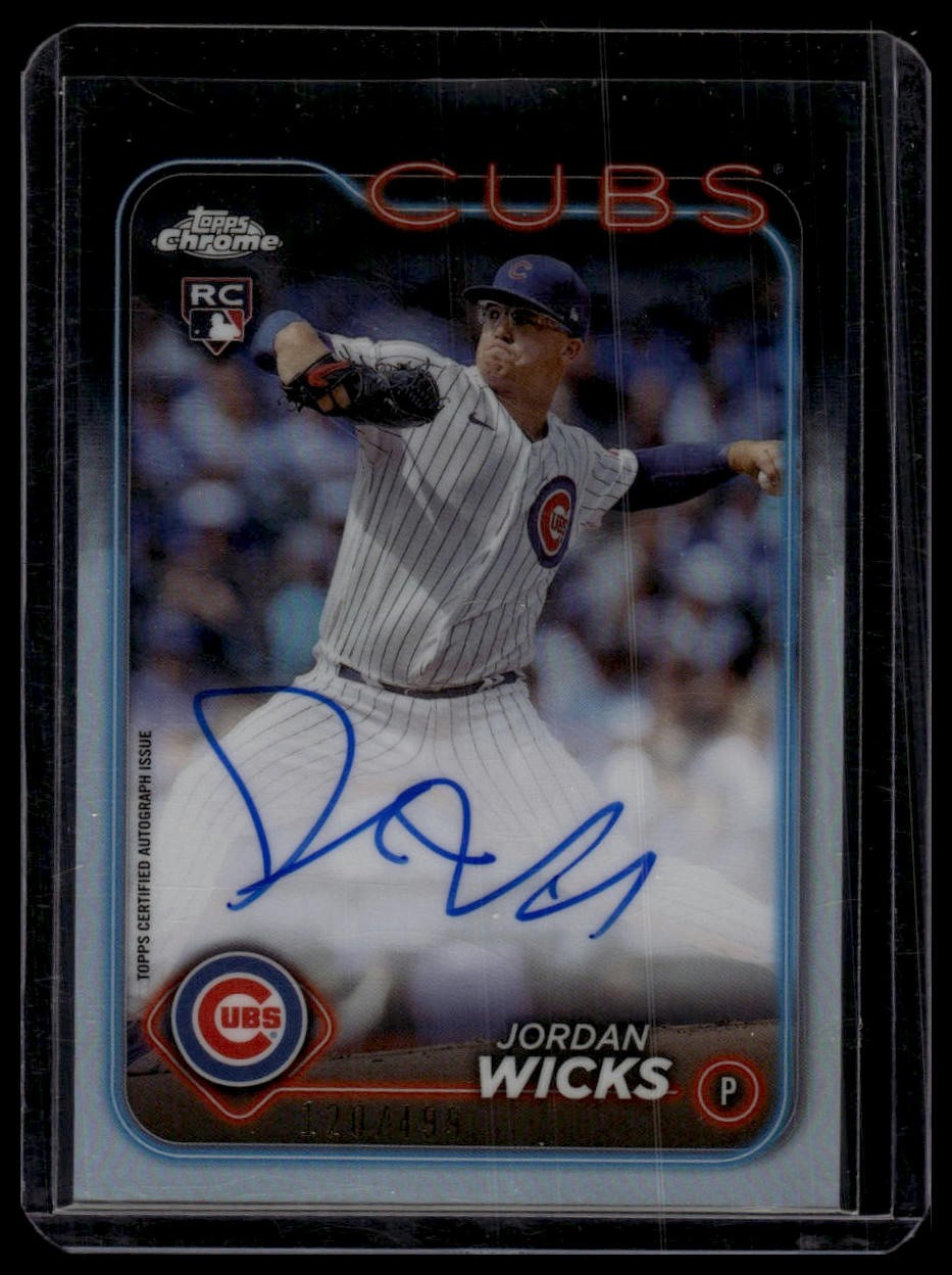 2024 Topps Chrome #RA-JWS Jordan Wicks Rookie Autographs Refractor #/499