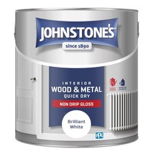 Wood & Metal Paint Gloss Finish Brilliant White 2.5l Water Based Non Drip &