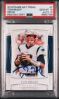 2019 NATIONAL TREASURES NNO PROOF #7 TOM BRADY PSA 10 DNA AUTO 10 GEM MINT