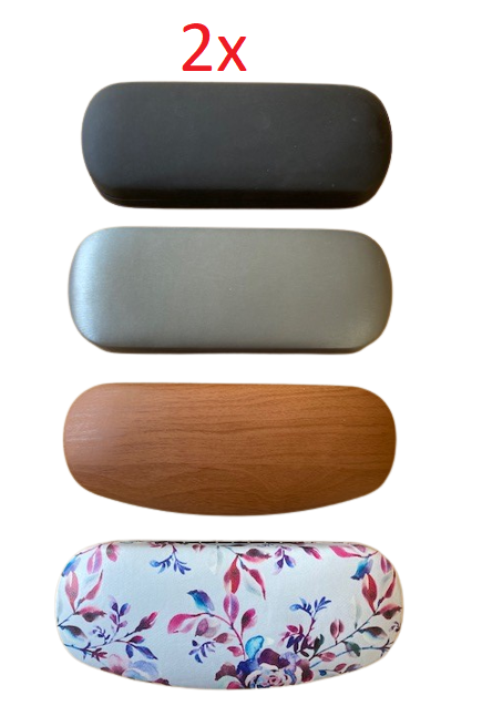 UpaClaire Rundes Brillenetui Für Herren Oder Damen, Hartschalenetui Für Sonnenbrillen, Lesebrillen Und Mehr, Farbig, L*W = 7 In * 2.75 In