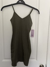NWT Women  s Wild Fable Bodycon Mini Tank Dress Olive XXS