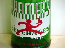 Kramer's; Mt. Carmel, PA.; 2-color ACL soda pop bottle