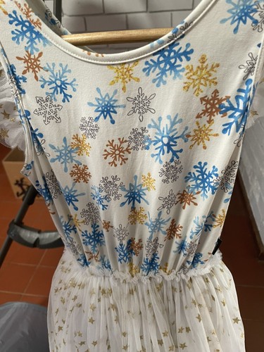 Rock Your Kid 8 Snowflake Christmas Tutu Dress Good Condition - Picture 2 of 6