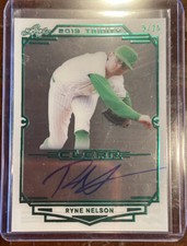 2019 Leaf Trinity RYNE NELSON CLEAR ACETATE RC ON-CARD AUTO SP #5/25 DBACKS