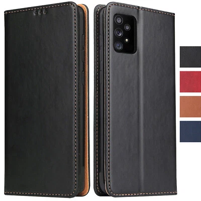 FIERRE SHANN Samsung Galaxy A52/A52 5G/A52s 5G Lederhülle Handyhülle Case Hülle Leder Tasche