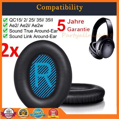 Ersatz-Ohrpolster Pad Ohrpolster Kissen für BOSE Quietcomfort QC15 QC25 QC35 AE2