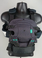 Infantino Flip 4 in 1 Baby Convertable Body Carrier Navy Denim Black Straps