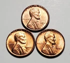 1950 D 1955 D 1956 P LINCOLN WHEAT PENNY UNC 3 COIN SET #C7383