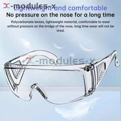 Eye Protection Clear Plastic Eyewear Goggles/Safety Glasses Anti-splash  Goggles