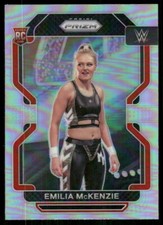 2022 Panini Prizm WWE Silver #182 Emilia McKenzie Rookie RC wrestling card