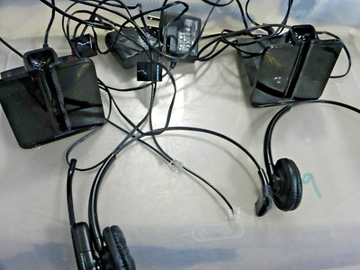 Plantronics CS500XD Extreme Density Headset C054 - LOT of 2 INCOMPLETE