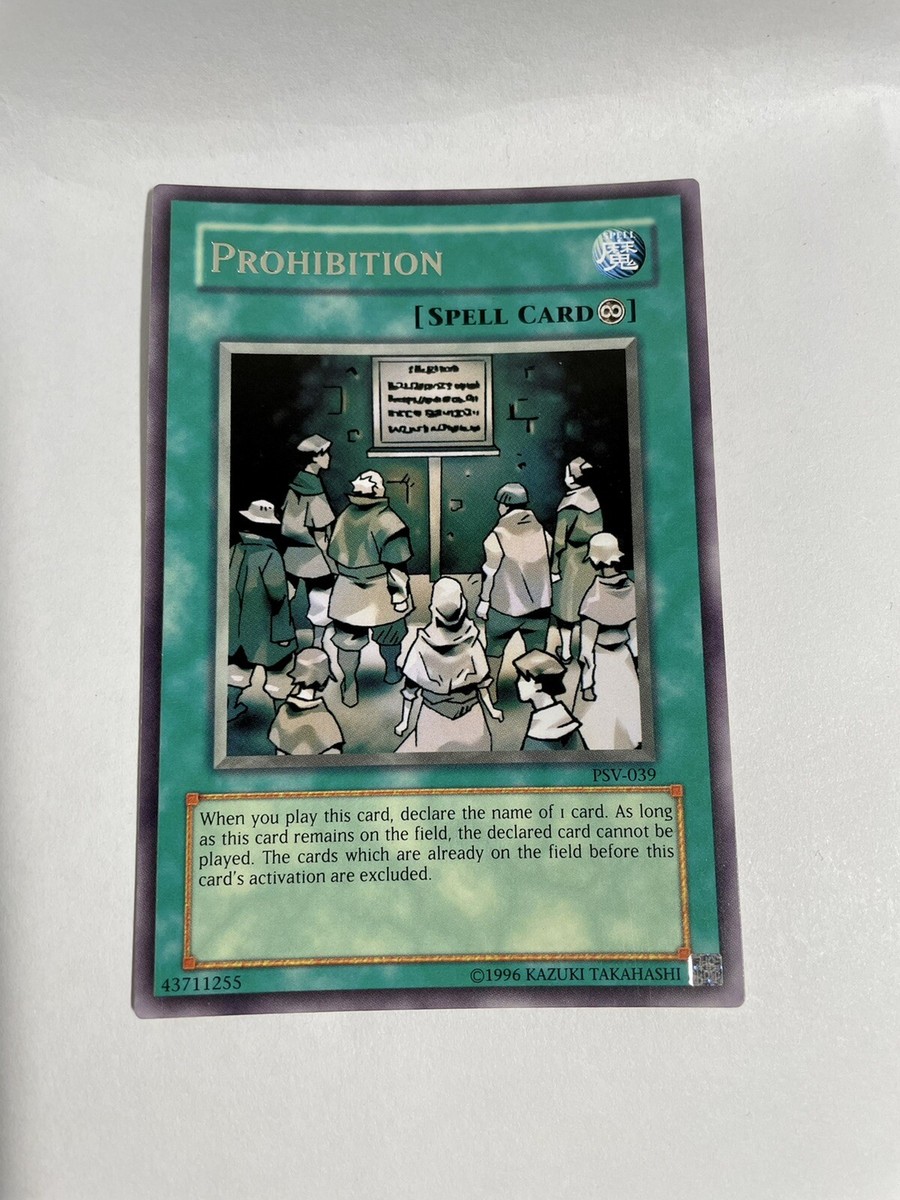 yugioh prohibition deck Amazon.com: Yu-Gi-Oh! - Prohibition (SDMM-EN022) - Structure Deck: Machina  Mayhem - 1st Edition main image 0