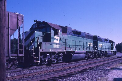 #ad #ad Duplicate Train Slide Burlington Northern GP 38 #2176 06 1988 Galesburg IL $4.60