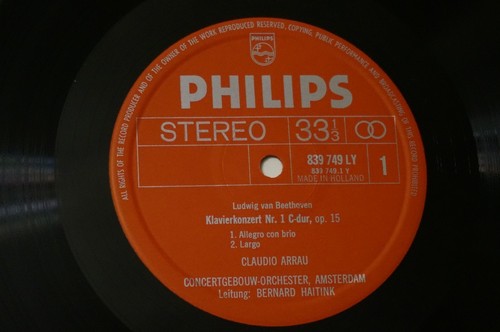 Beethoven - Claudio Arrau, Bernard Haitink - Philips – SAL3712 NM/NM - Picture 4 of 4
